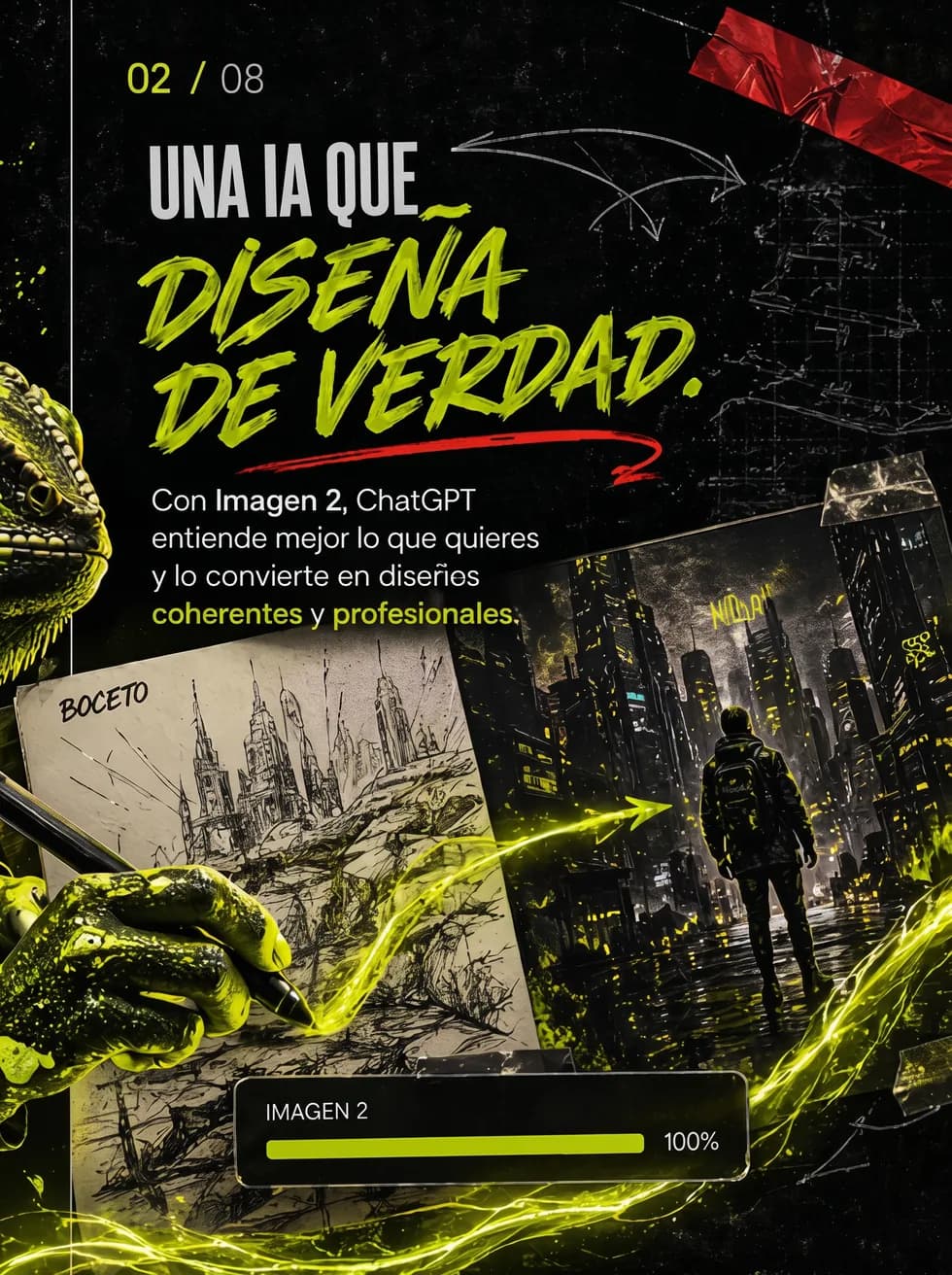 Página 2 del carrusel ChatGPT sube de nivel